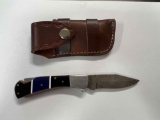 Hand Made Damascus knife with custom handle~tag#2007