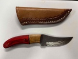Hand Made Damascus knife with custom handle~tag#2010