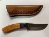 Hand Made Damascus knife with custom handle~tag#2011