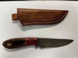 Hand Made Damascus knife with custom handle~tag#2015