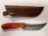 Hand Made Damascus knife with custom handle~tag#2016