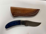 Hand Made Damascus knife with custom handle~tag#2019