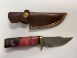 Hand Made Damascus knife with custom handle\~tag#2023
