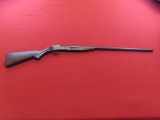 Unmarked 12ga single shot shotgun, chipped stock~tag#3865