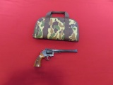 Smith & Wesson model 17-4 .22 revolver, with camo case ~tag#3898