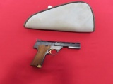 High Standard Victor .22 cal semi auto pistol, with soft case ~tag#3905
