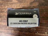 19 rds Federal 45 Colt, 225 grain, H.P.~tag#3938
