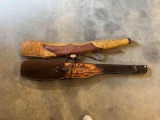 (2) leather gun cases~tag#3963