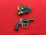 Iver Johnson .22 mag revolver, with leaver holster ~tag#4002