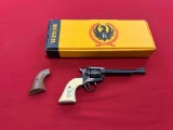 Ruger model single six, .32 H&R mag revolver, in box, wood grips~tag#4143