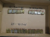 12rds 9mm Lugar, 12rds 38 super auto, 24rds 40 S&W~tag#4278
