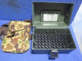 100rds shotshell box and trap pouch with belt~tag#4360