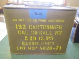 192 rds HXP 30-06 (30 cal) in 8rnd M1 clips and bandoleers~tag#4381