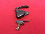 Japanese Nambu 7.9mm semi auto pistol, proper holster~tag#4386