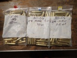 150 total 30-06 Brass, 1 bag of 50 Fed, 1 bag of 50 Rem and 1 bag of 50 Onc