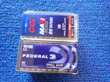 100rds CCI and Federal 22WMR~tag#4595