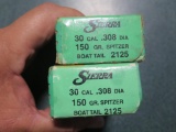 Approx 150 Sierra 30cal, 150gr Spitzer boat tail~tag#4640