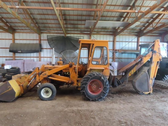 Case 580 Construction King, diesel, tractor backhoe, all hydraulic loader w
