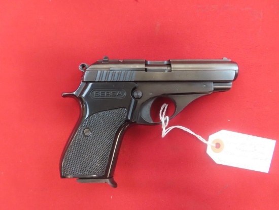 Bersa model 644 .22LR semi auto pistol with soft case, SN 022293(tag#1084)