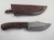 Handmade Damascus steel knife with 4