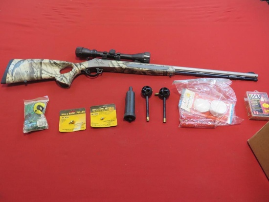 Traditions Vortek 50 cal. black powder rifle with accessories, tag#1653