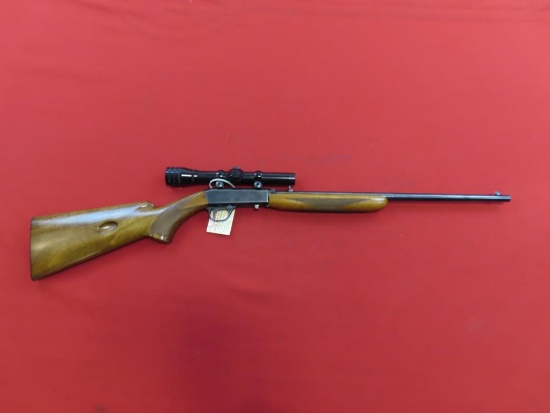 Browning semi auto 22 long rifle, take down. 2 Â½power Redfield scope. |478
