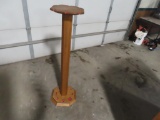 Oak rod and reel stand/display, tag#1466