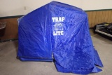 Gave Genz Traplite one man fish house with seat, tag#1603