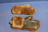Beaver mittens (handmade) with liners, size L/XL, tag#1674