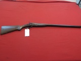 William & Moore 12ga doublel barrel shotgun, Antique, wall hanger|NSN, tag#
