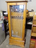 Pine 6 gun cabinet, tag#1760