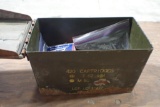 Ammo box with misc brass, tag#1775