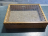 Oak display case 15 x 19