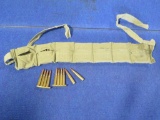 70rds 8mm Mauser in stripper clips and bandolier well stored, good conditio