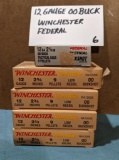 25 Rds - 12 gauge 00 Buckshot, Winchester Ranger and a few Federal rounds.