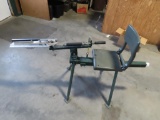 Clay Pigeon thrower with seat for receiver hitch, with manual, tag#2355