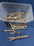 Box of open end wrenches, tag#2476