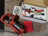 Hornady Pro7 progressive reloading press with accessories and manual, tag#2