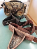 Camo bag and gun rest belt, tag#2523
