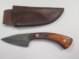 Handmade Damascus steel knife with 3