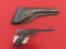 Hi Standard Sport King .22LR semi auto pistol, leather holster|407032, tag#
