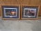 2 - Jim Hansel framed prints; Twilight Fire & Autumn Visitors, tag#3379(NO SHIPPING AVAILABLE)