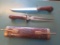 Meat carving set, tag#3777