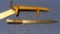 P1907mod Enfield bayonet, named on sheath, tag#5064