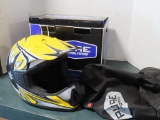 Polaris ATV Helmet (new in box) Adult X-large Yellow Speed Mix, tag#3161