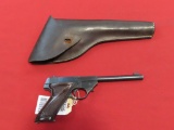Hi Standard Sport King .22LR semi auto pistol, leather holster|407032, tag#