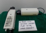 BURLE CCTV Security Cameras Model TC372, TV Lenses 4mm and 8mm, tag#3402