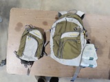 2 cabelas tackle box backpacks with two plano tackle containers, tag#3538
