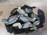 10 duck decoys with weights and decoy bag, tag#3540