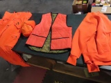 Blaze orange hunting clothes, ladies L, tag#4145